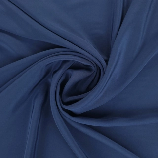 hedvábí, crepe de chine, modrá 195