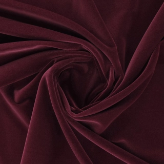 bavlněný samet, vínová burgundy 543