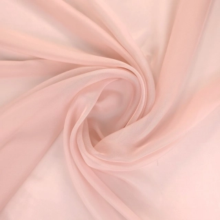 hedvábí, šifon, starorůžový pastel 1031