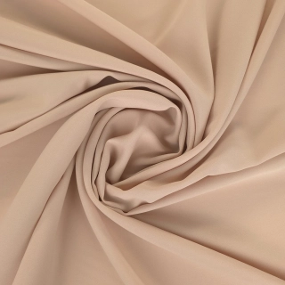 crep georgette/saten, světlá béžová 884