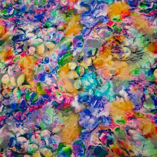 hedvábí DEVORÉ, natura